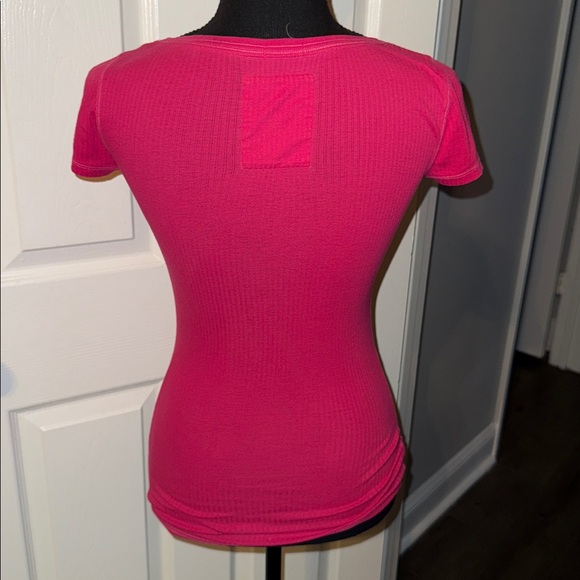 🖤HOLLISTER VINTAGE PINK HENLEY RIBBED TOP SIZE S🖤 - Picture 8 of 8